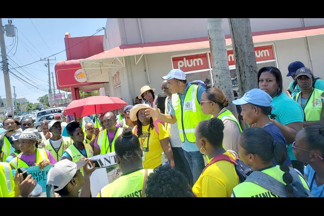 TALKING TO THE WORKERS